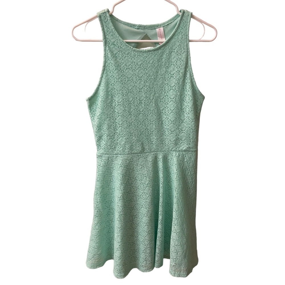 No boundaries Teal lace open back dress
